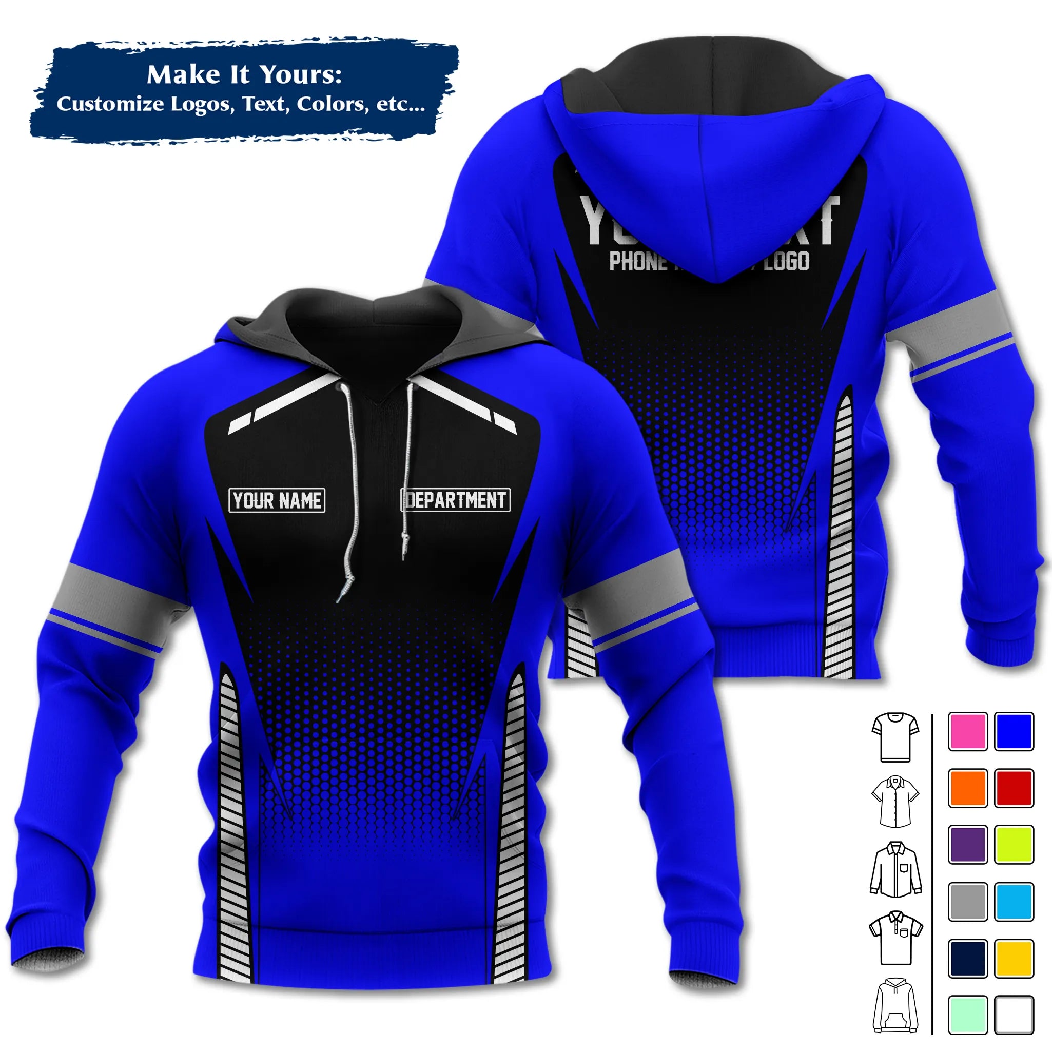 Custom Work Shirt & Uniform – Personalized with Company Logo, Name & Contact Inf UNF12