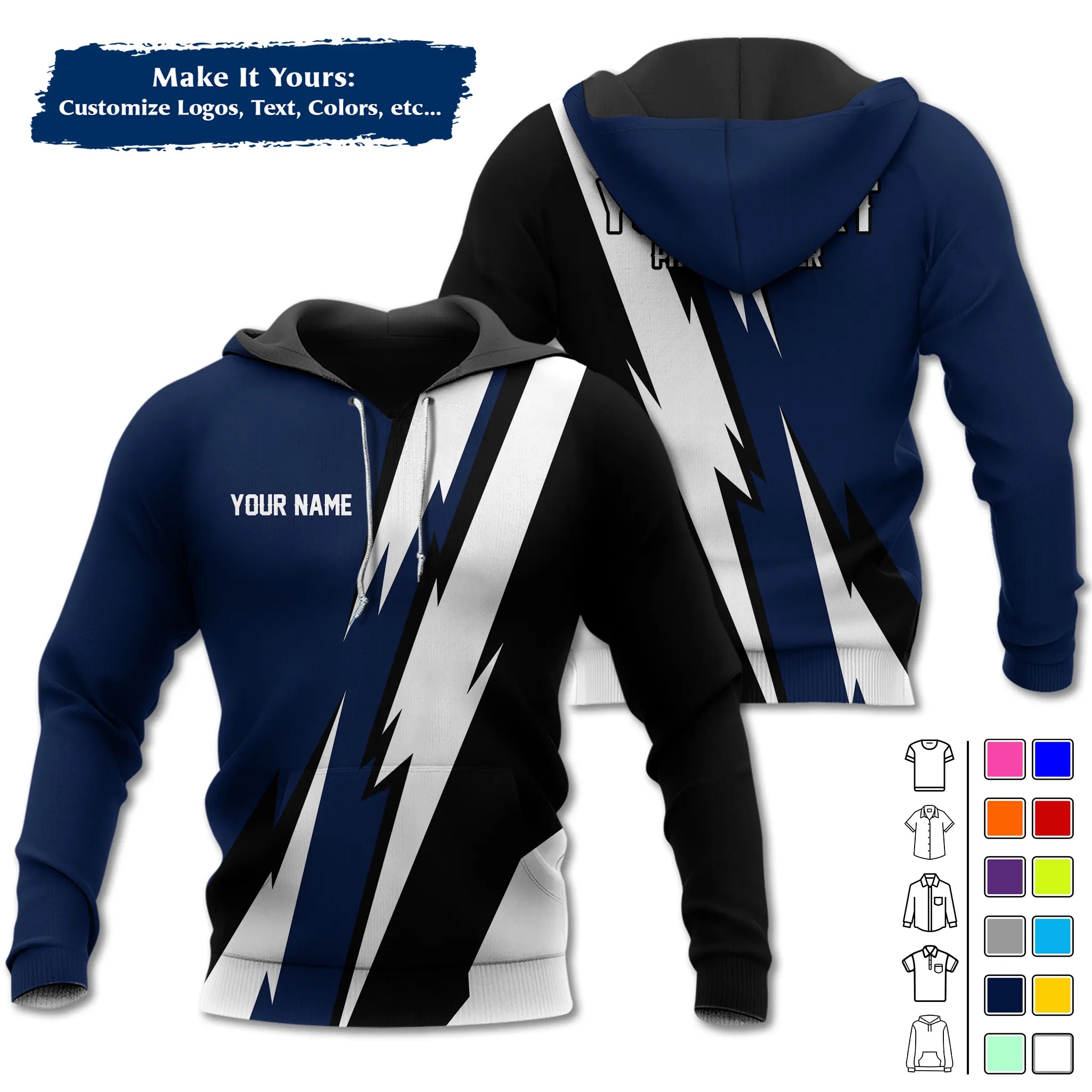 Custom Work Shirt & Uniform – Personalized with Company Logo, Name & Contact Inf UNF13