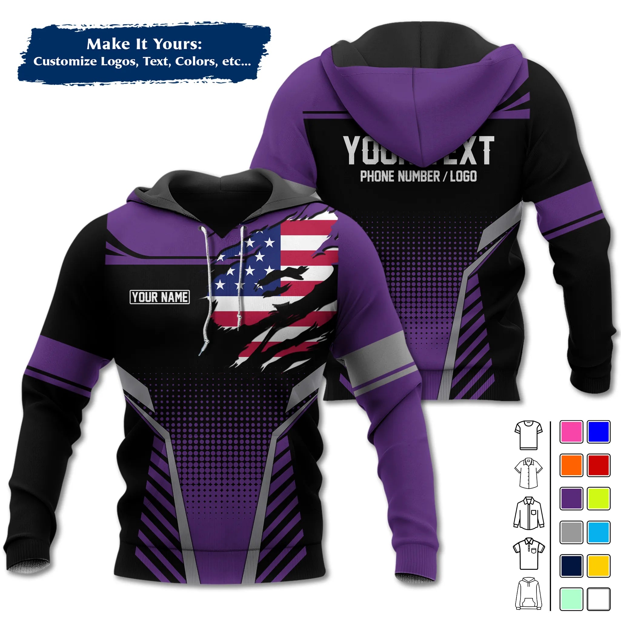 Custom Work Shirt & Uniform – Personalized with Company Logo, Name & Contact Inf UNF14