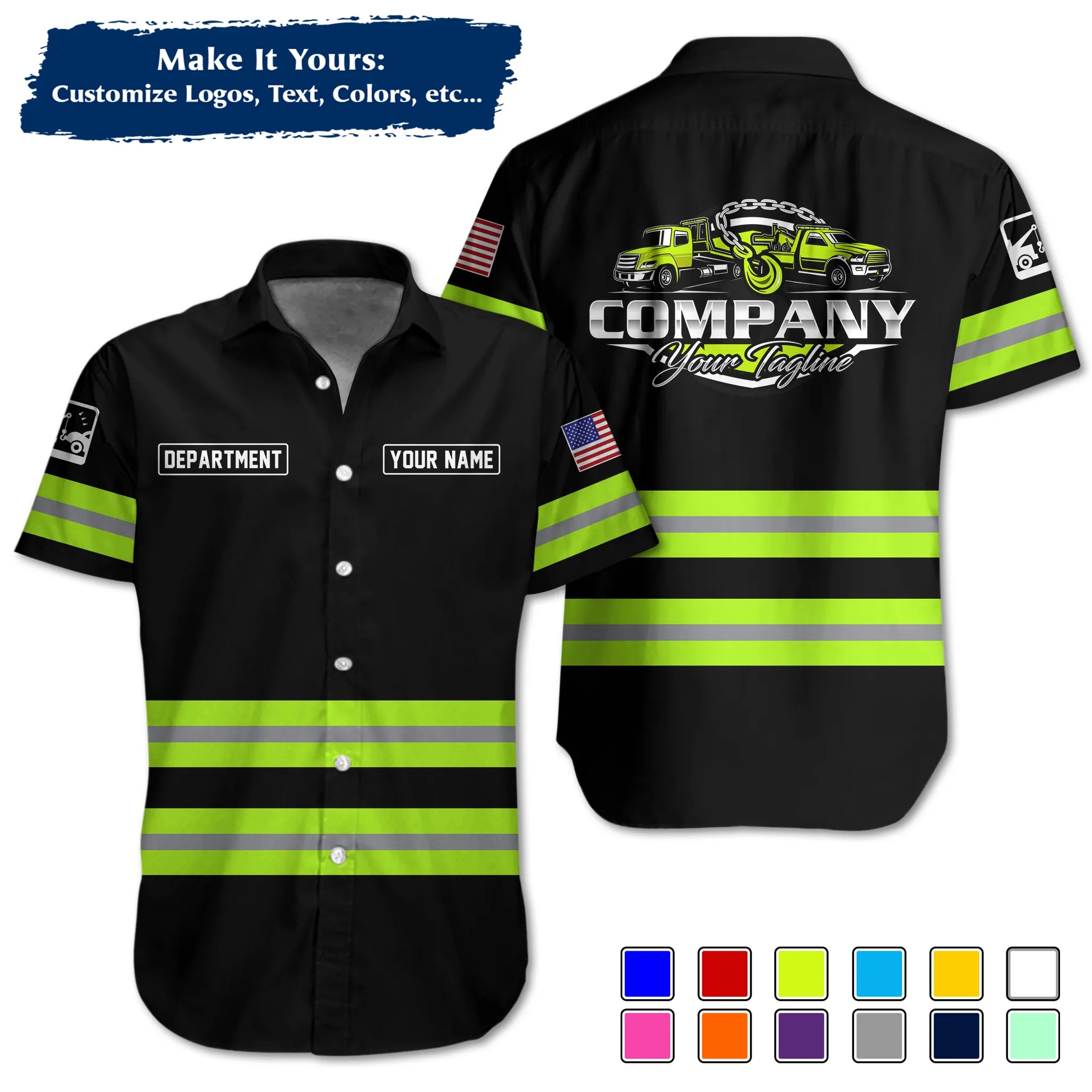 Custom Logo Trucker Apparel, Bulk Order Available, Personalized Gift for Trucking Business TRD11
