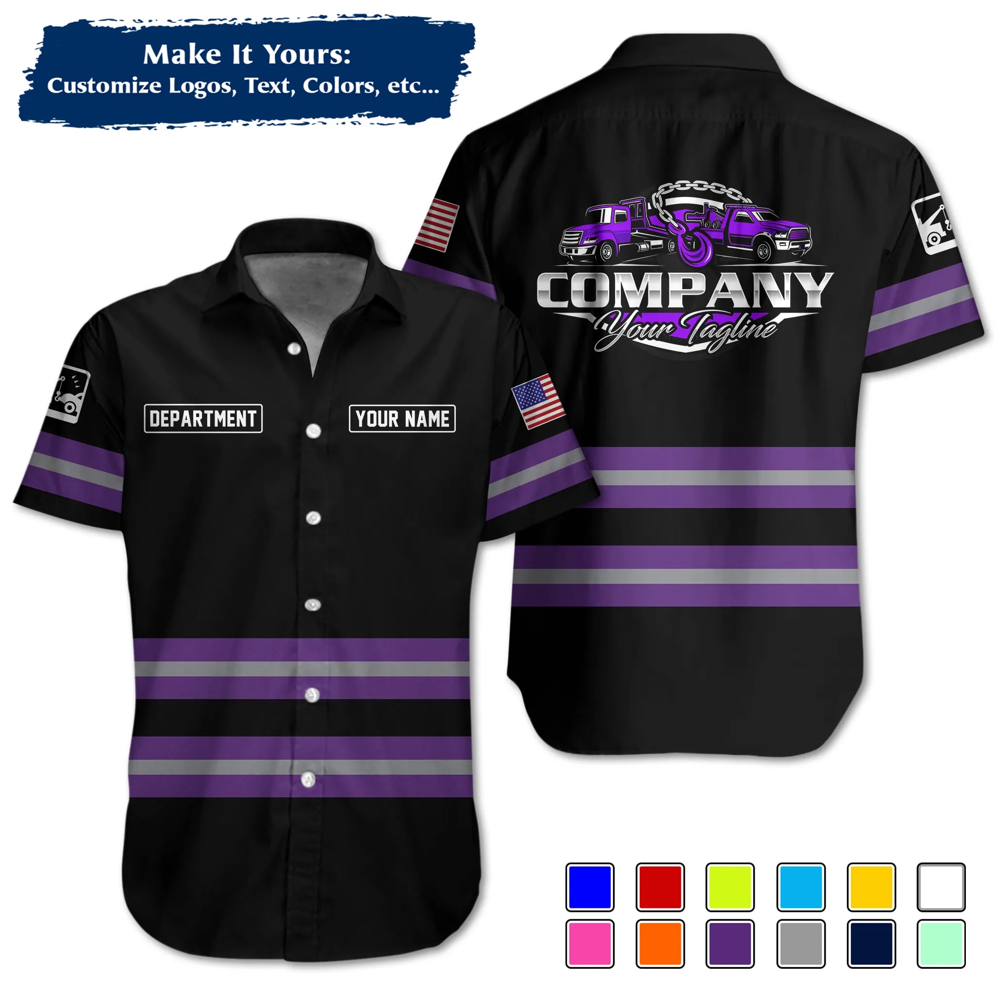 Custom Logo Trucker Apparel, Bulk Order Available, Personalized Gift for Trucking Business TRD11