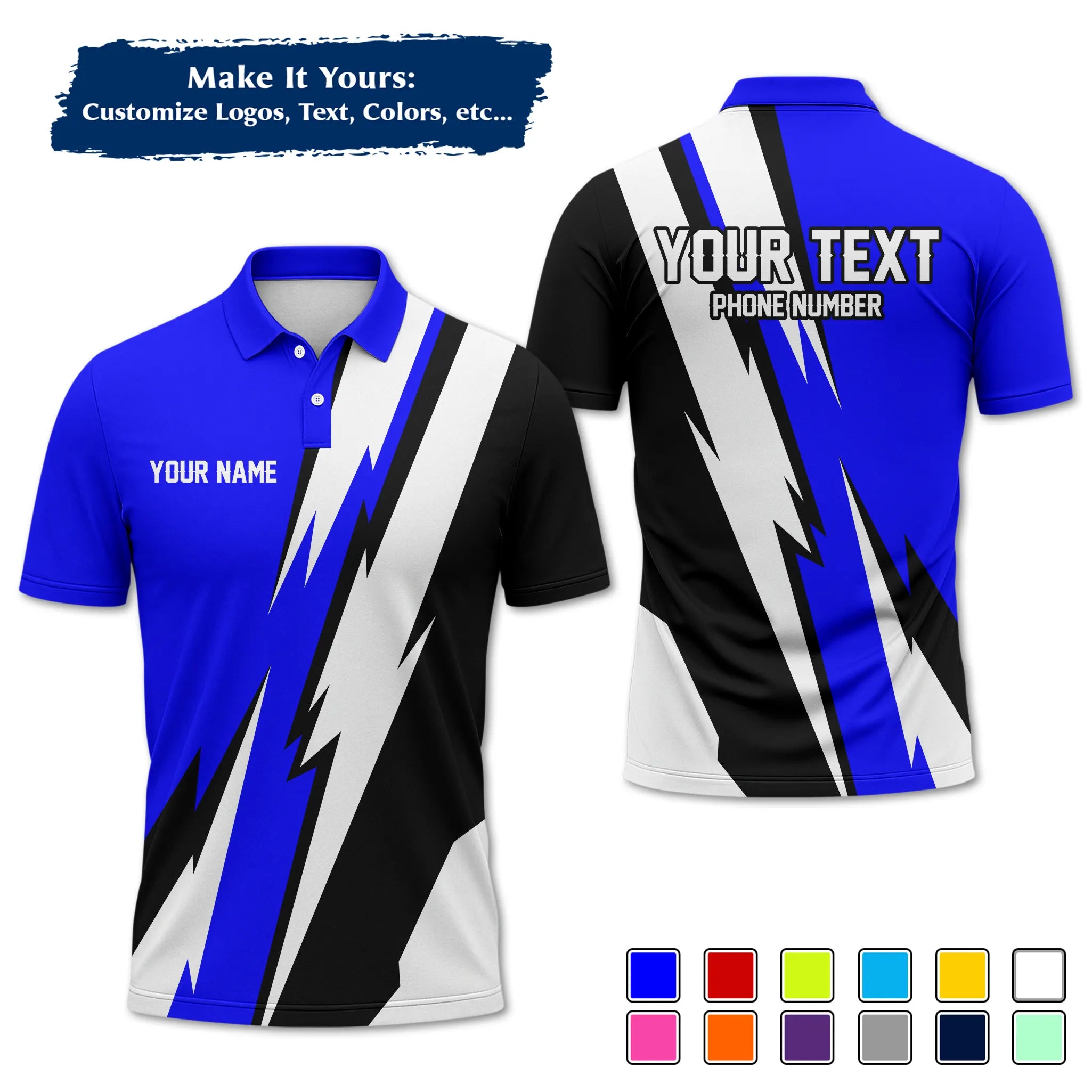 Custom Work Shirt & Uniform – Personalized with Company Logo, Name & Contact Inf UNF13