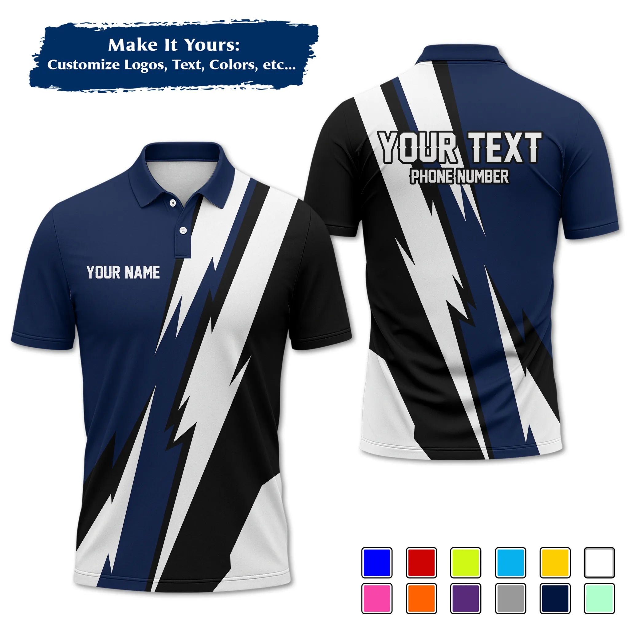 Custom Work Shirt & Uniform – Personalized with Company Logo, Name & Contact Inf UNF13