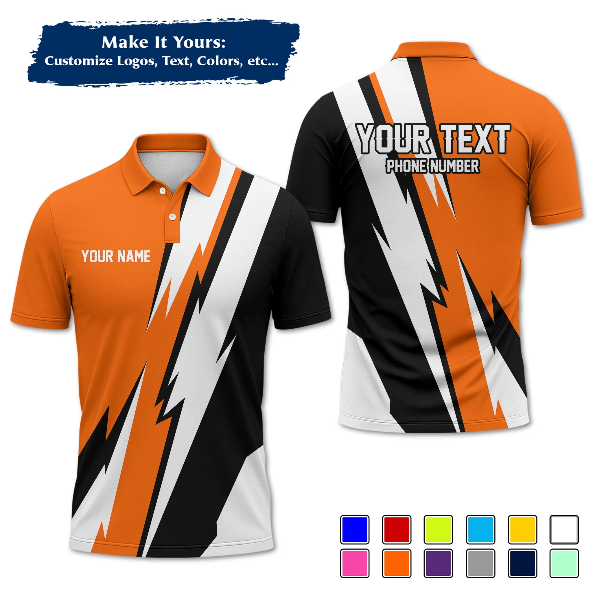 Custom Work Shirt & Uniform – Personalized with Company Logo, Name & Contact Inf UNF13