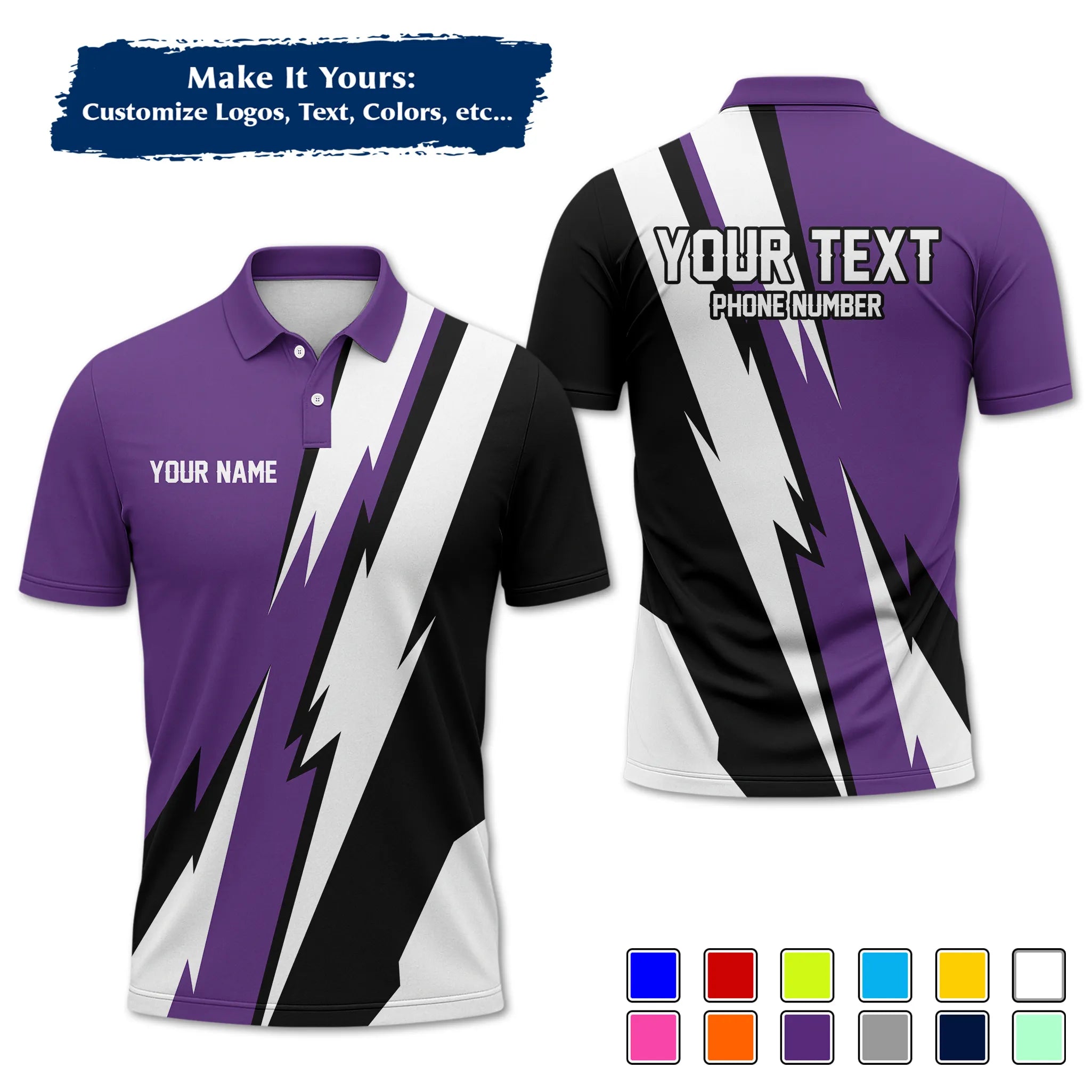 Custom Work Shirt & Uniform – Personalized with Company Logo, Name & Contact Inf UNF13