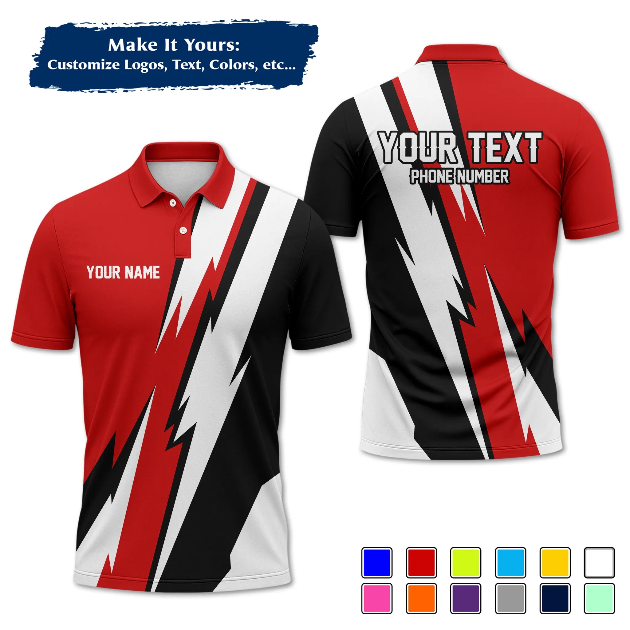Custom Work Shirt & Uniform – Personalized with Company Logo, Name & Contact Inf UNF13