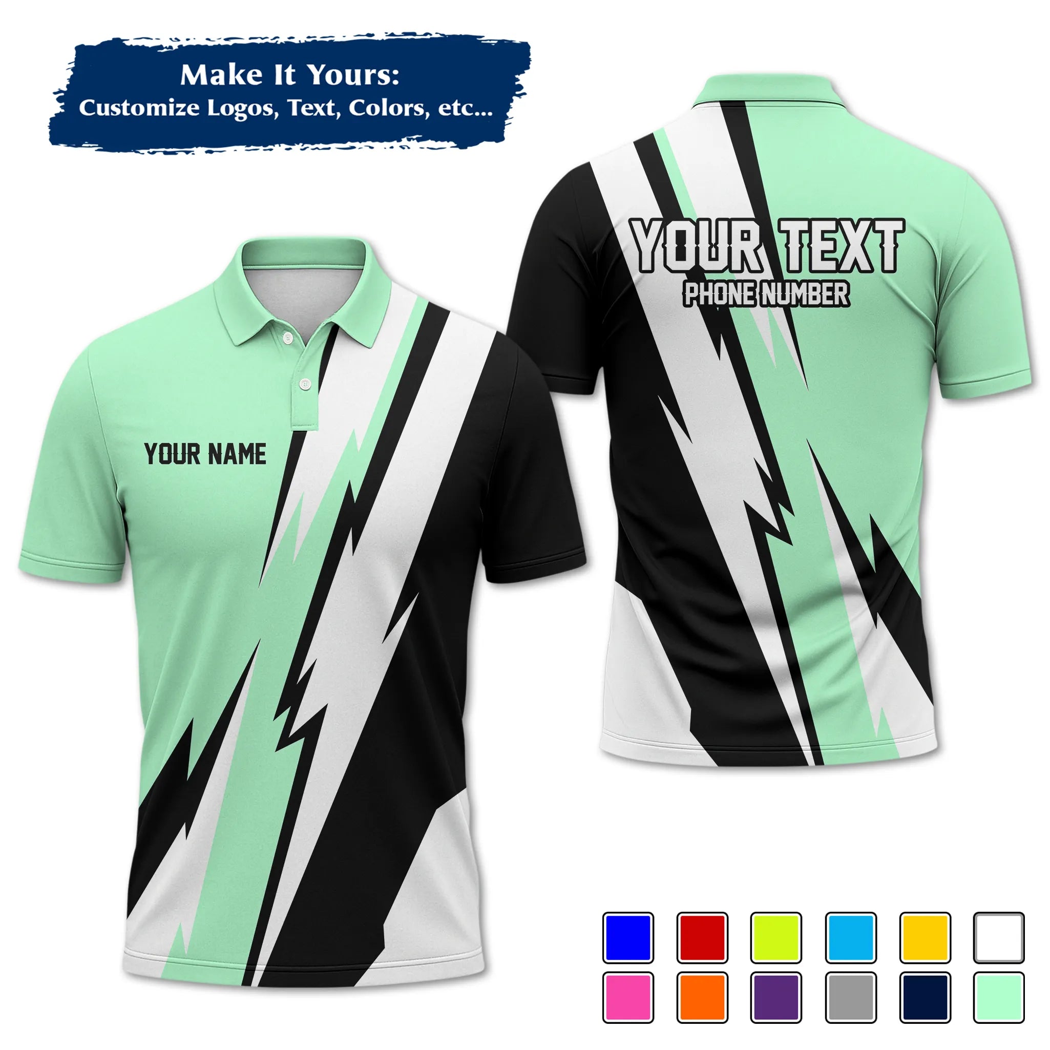 Custom Work Shirt & Uniform – Personalized with Company Logo, Name & Contact Inf UNF13