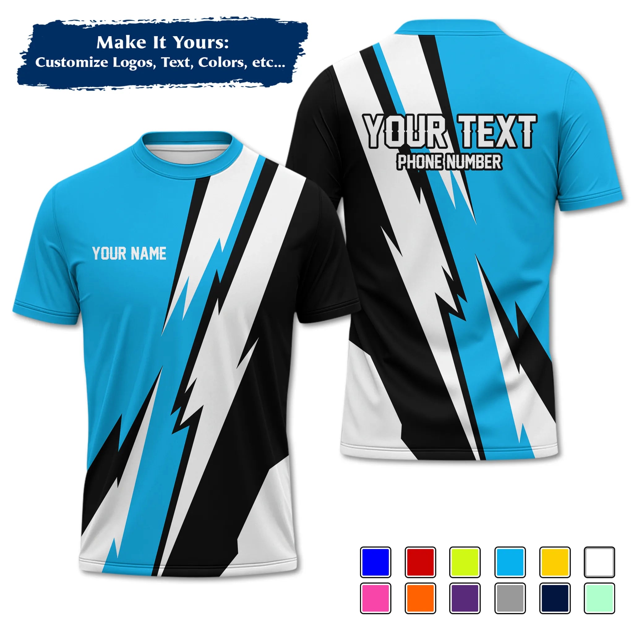 Custom Work Shirt & Uniform – Personalized with Company Logo, Name & Contact Inf UNF13