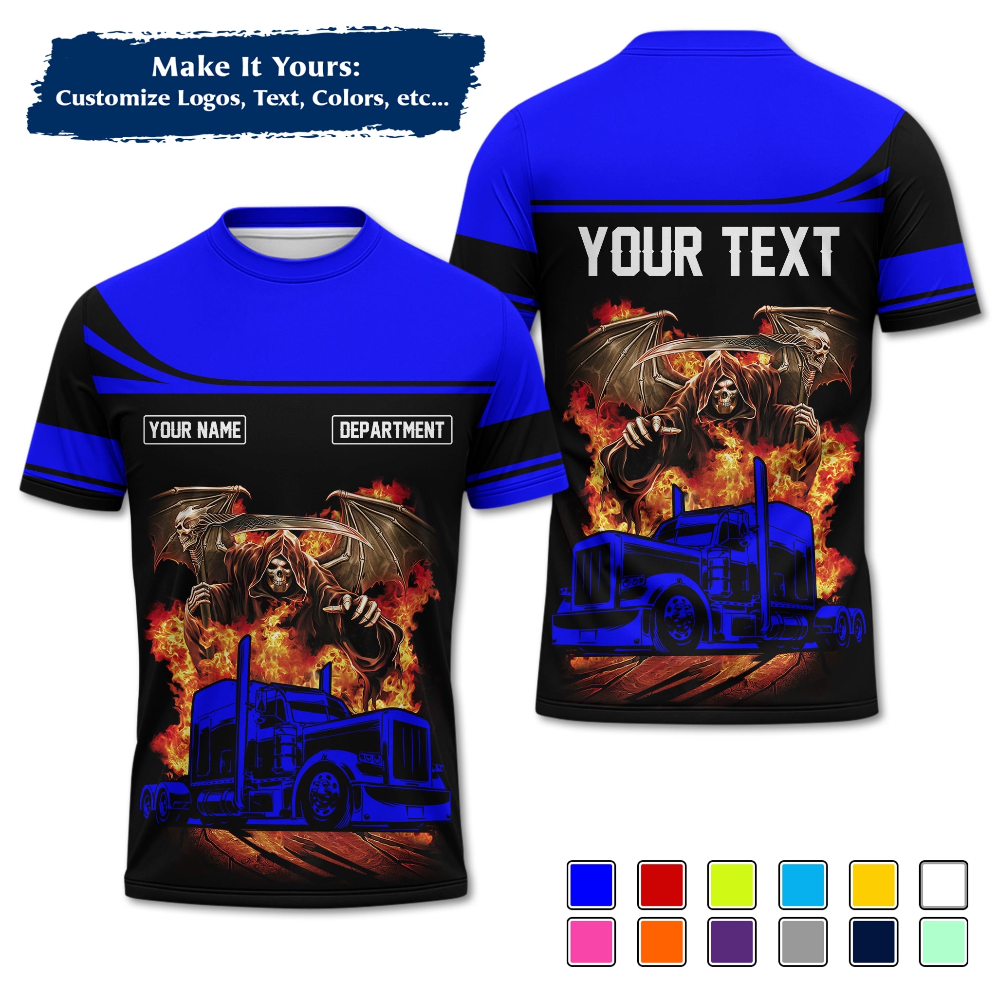 Custom Logo Trucker Apparel, Bulk Order Available, Personalized Gift for Trucking Business TRD04