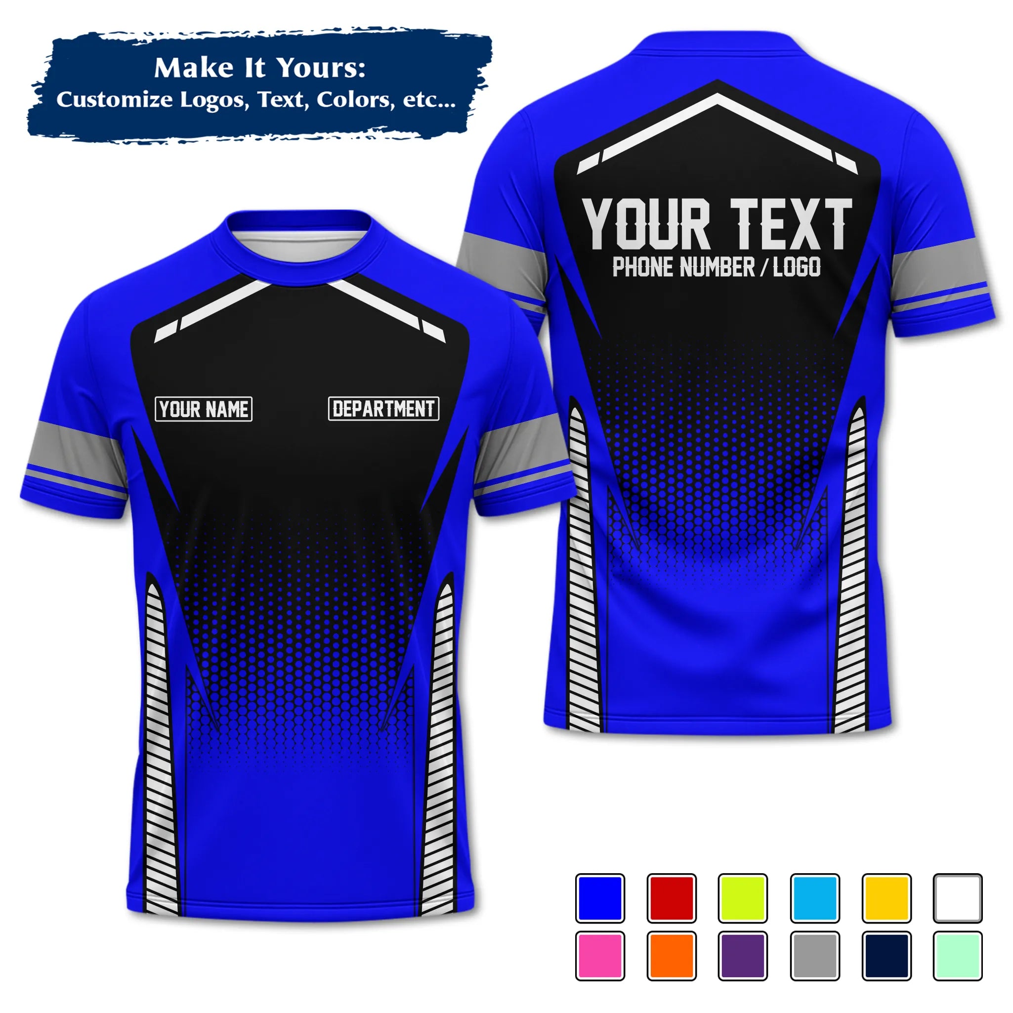 Custom Work Shirt & Uniform – Personalized with Company Logo, Name & Contact Inf UNF12