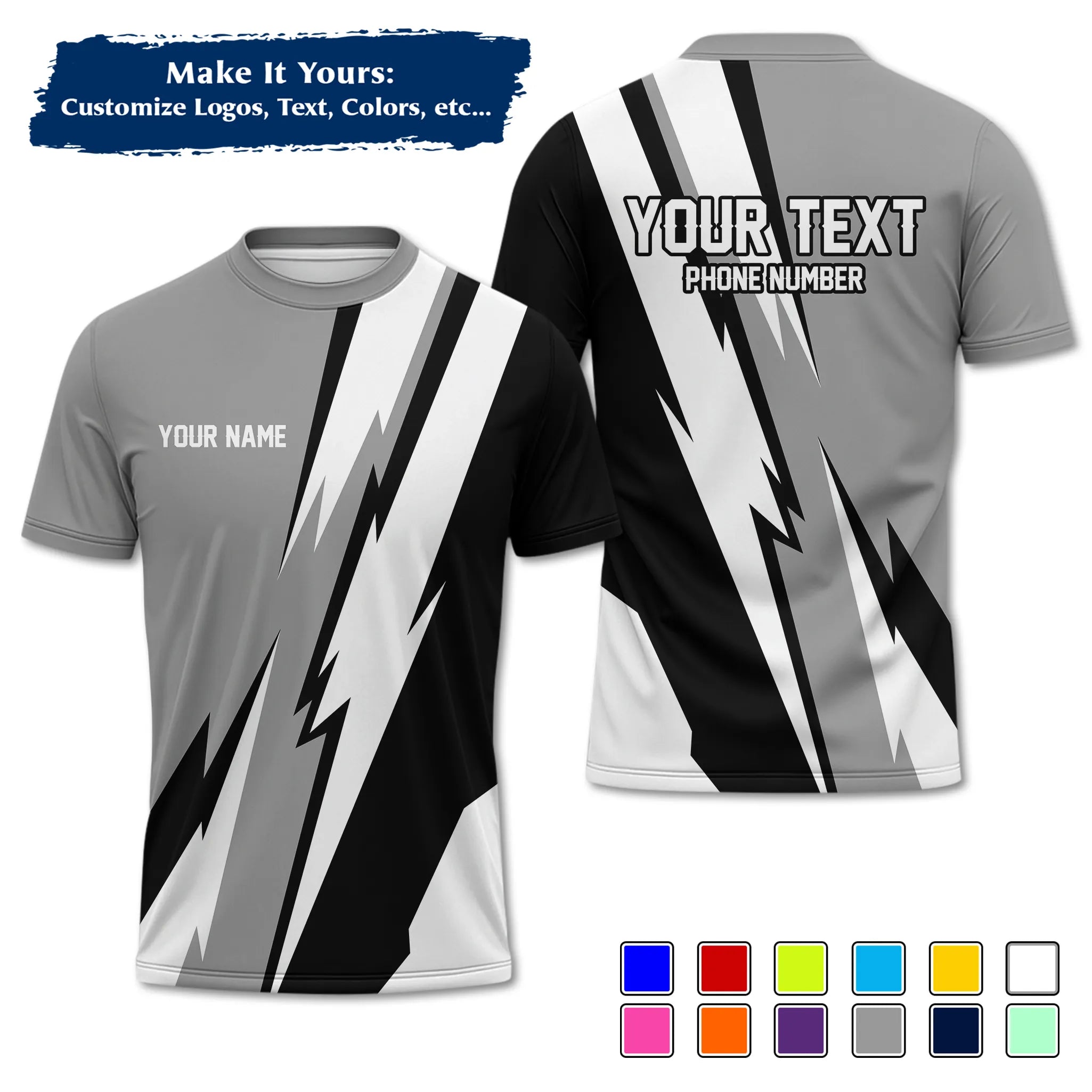Custom Work Shirt & Uniform – Personalized with Company Logo, Name & Contact Inf UNF13