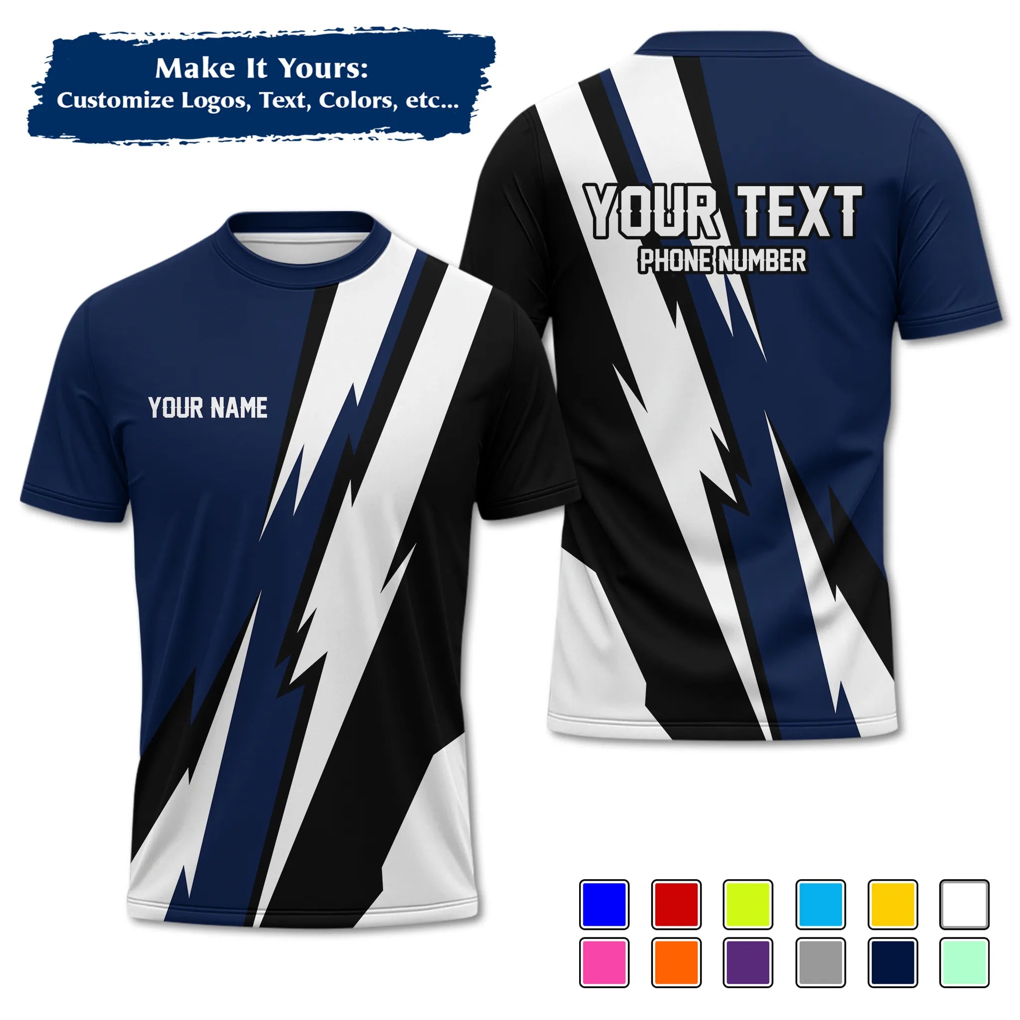 Custom Work Shirt & Uniform – Personalized with Company Logo, Name & Contact Inf UNF13