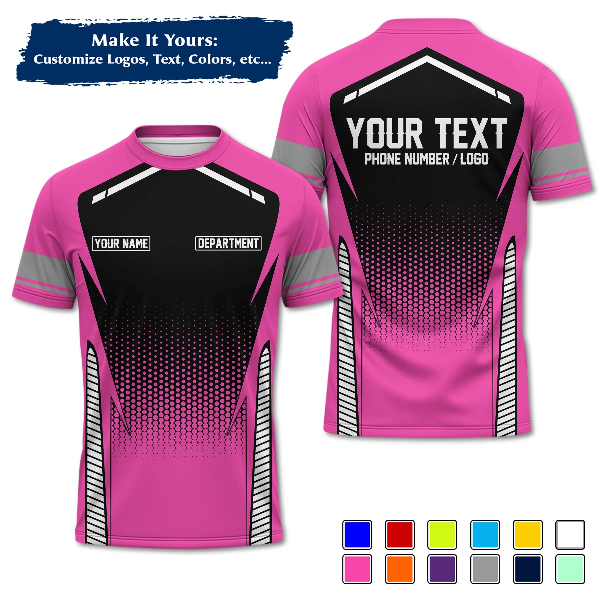 Custom Work Shirt & Uniform – Personalized with Company Logo, Name & Contact Inf UNF12