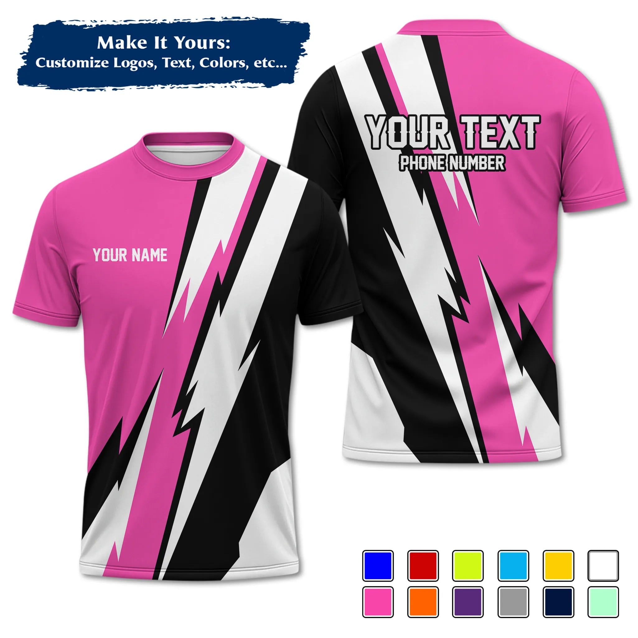 Custom Work Shirt & Uniform – Personalized with Company Logo, Name & Contact Inf UNF13