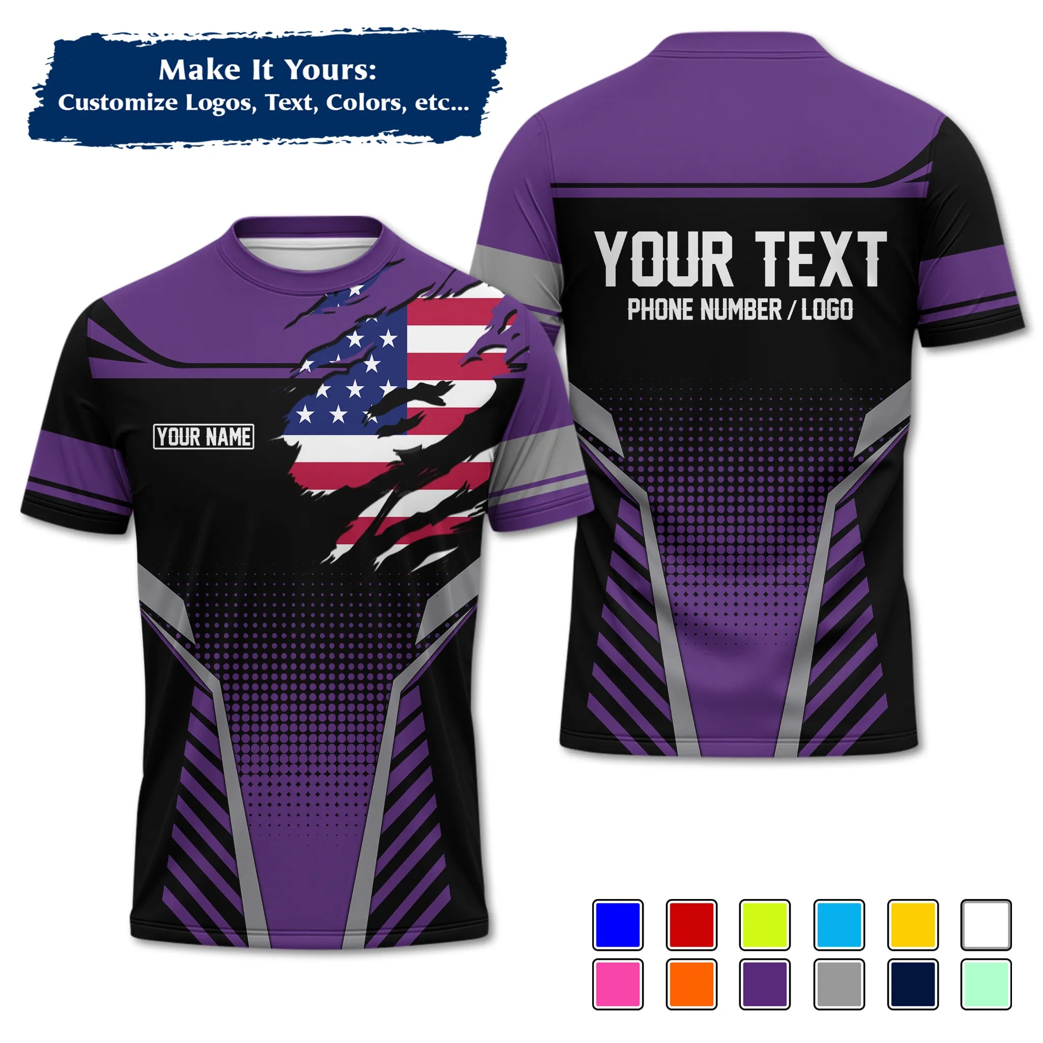 Custom Work Shirt & Uniform – Personalized with Company Logo, Name & Contact Inf UNF14