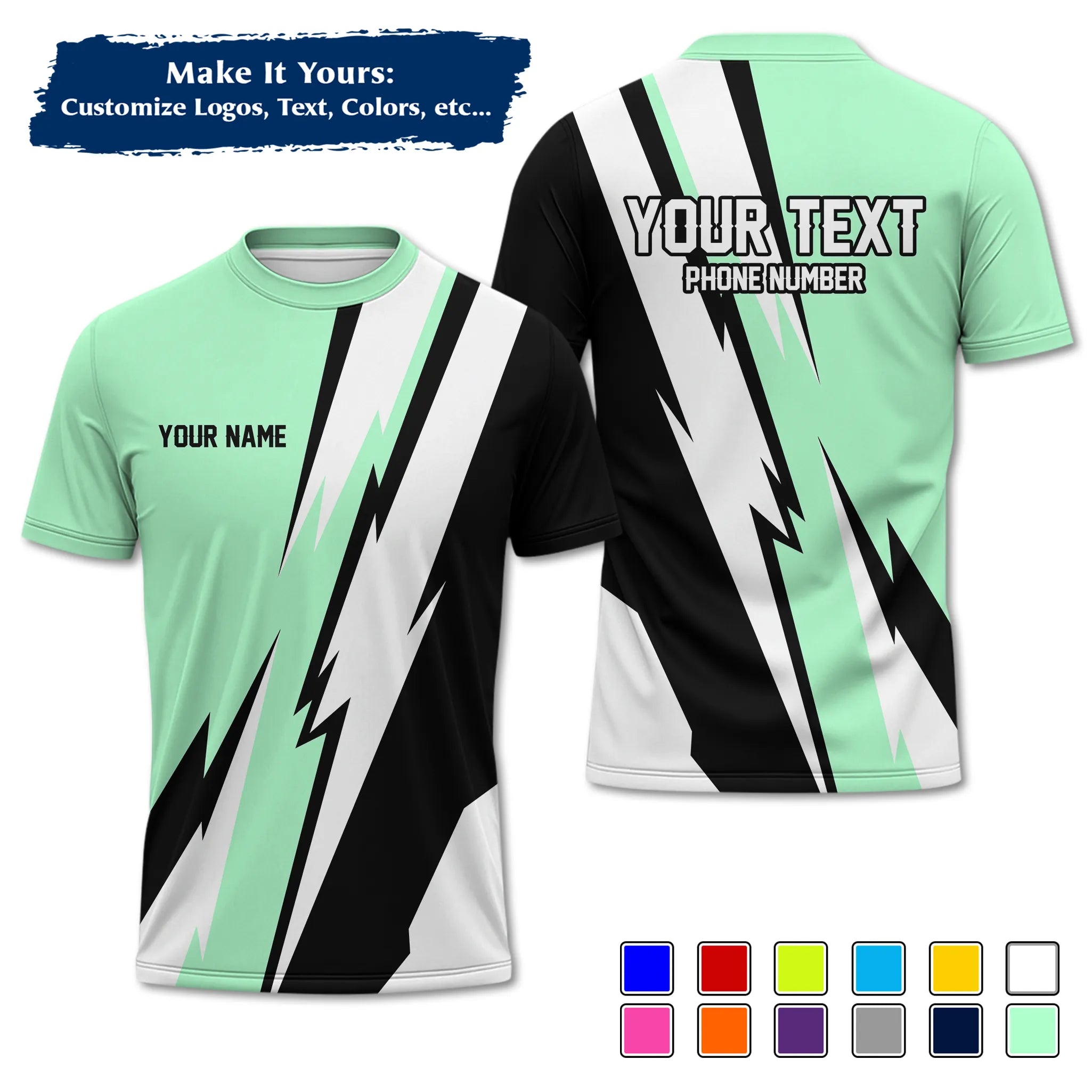 Custom Work Shirt & Uniform – Personalized with Company Logo, Name & Contact Inf UNF13