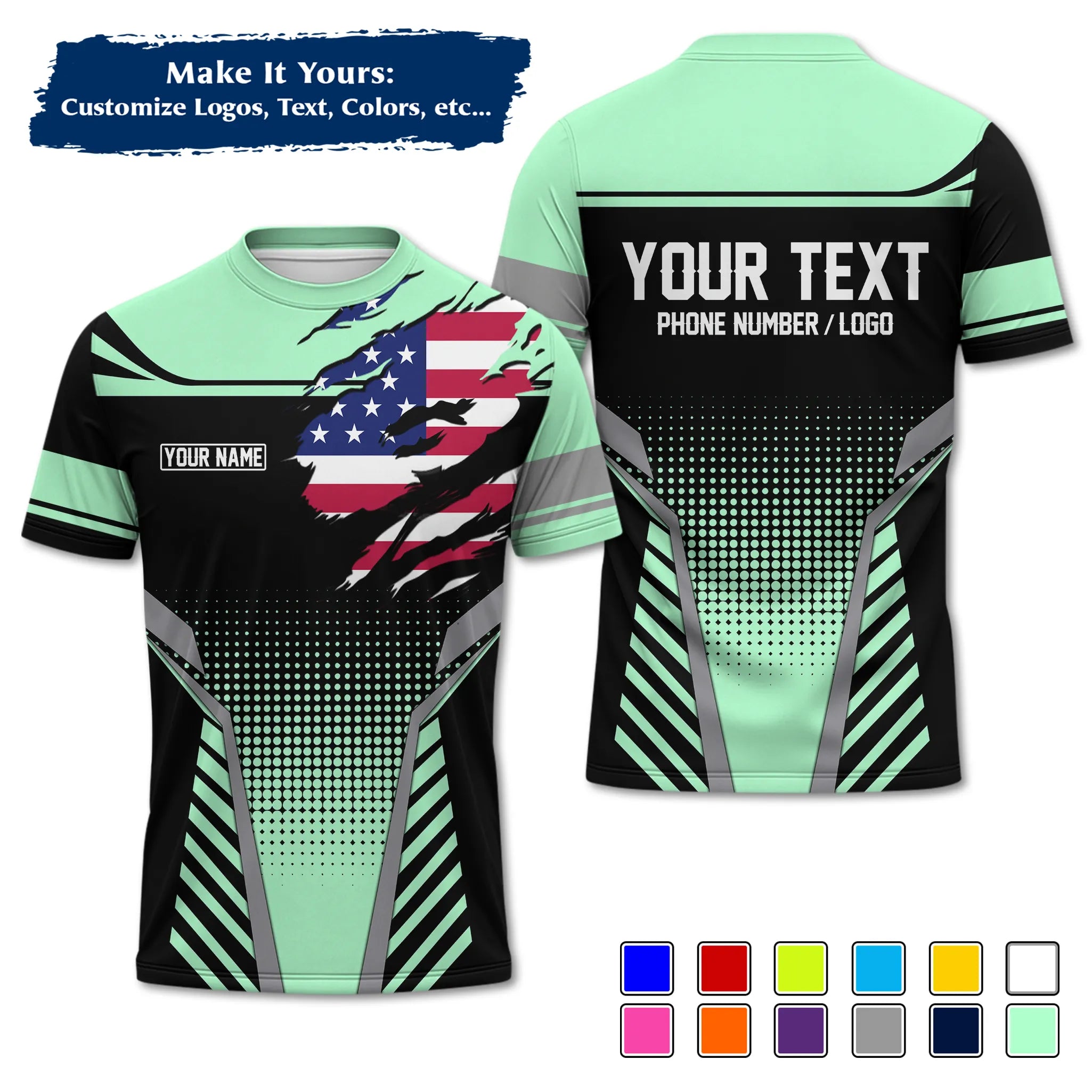 Custom Work Shirt & Uniform – Personalized with Company Logo, Name & Contact Inf UNF14