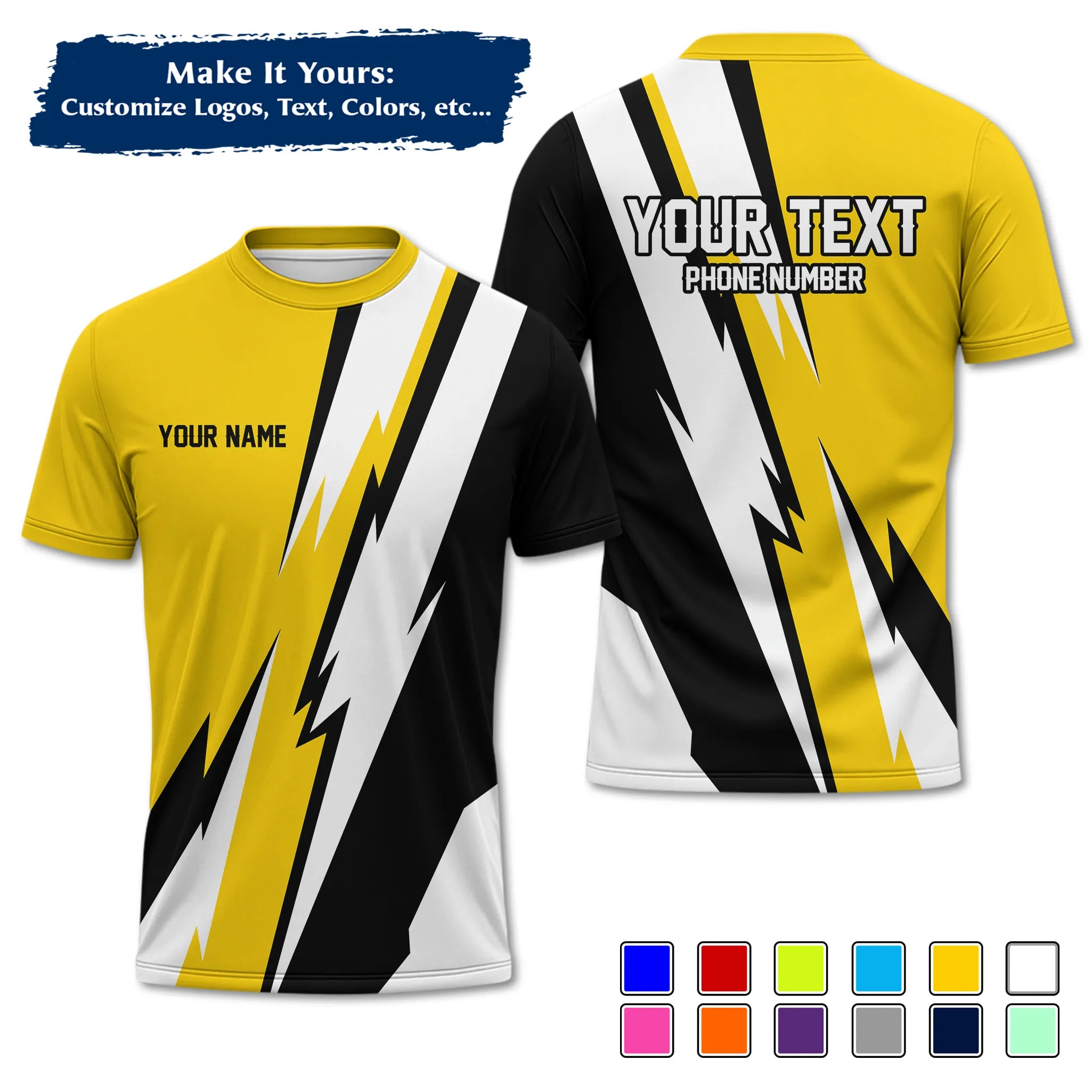 Custom Work Shirt & Uniform – Personalized with Company Logo, Name & Contact Inf UNF13