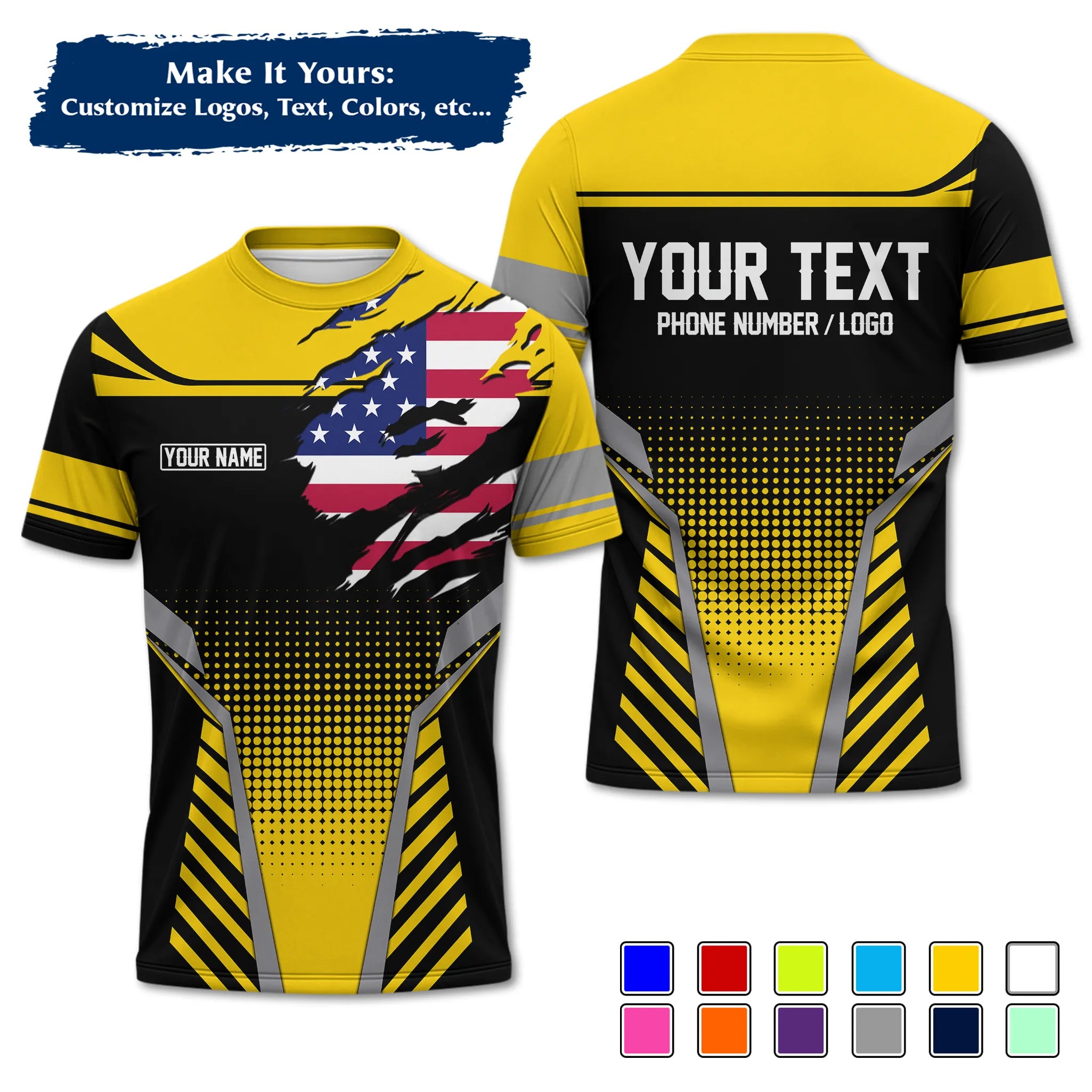 Custom Work Shirt & Uniform – Personalized with Company Logo, Name & Contact Inf UNF14