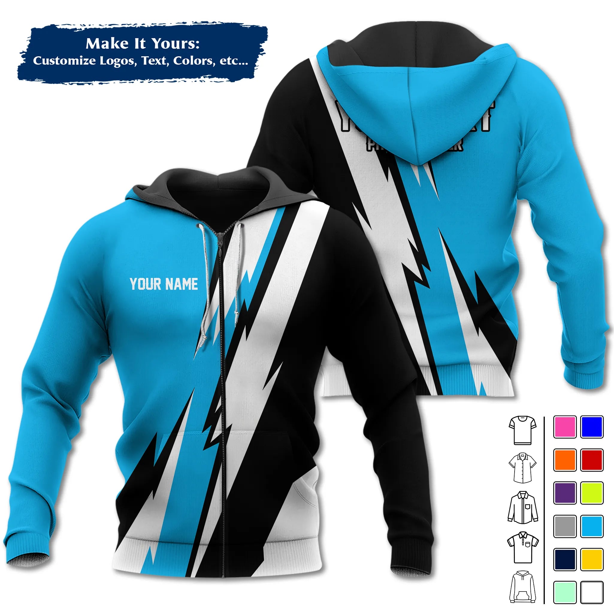 Custom Work Shirt & Uniform – Personalized with Company Logo, Name & Contact Inf UNF13