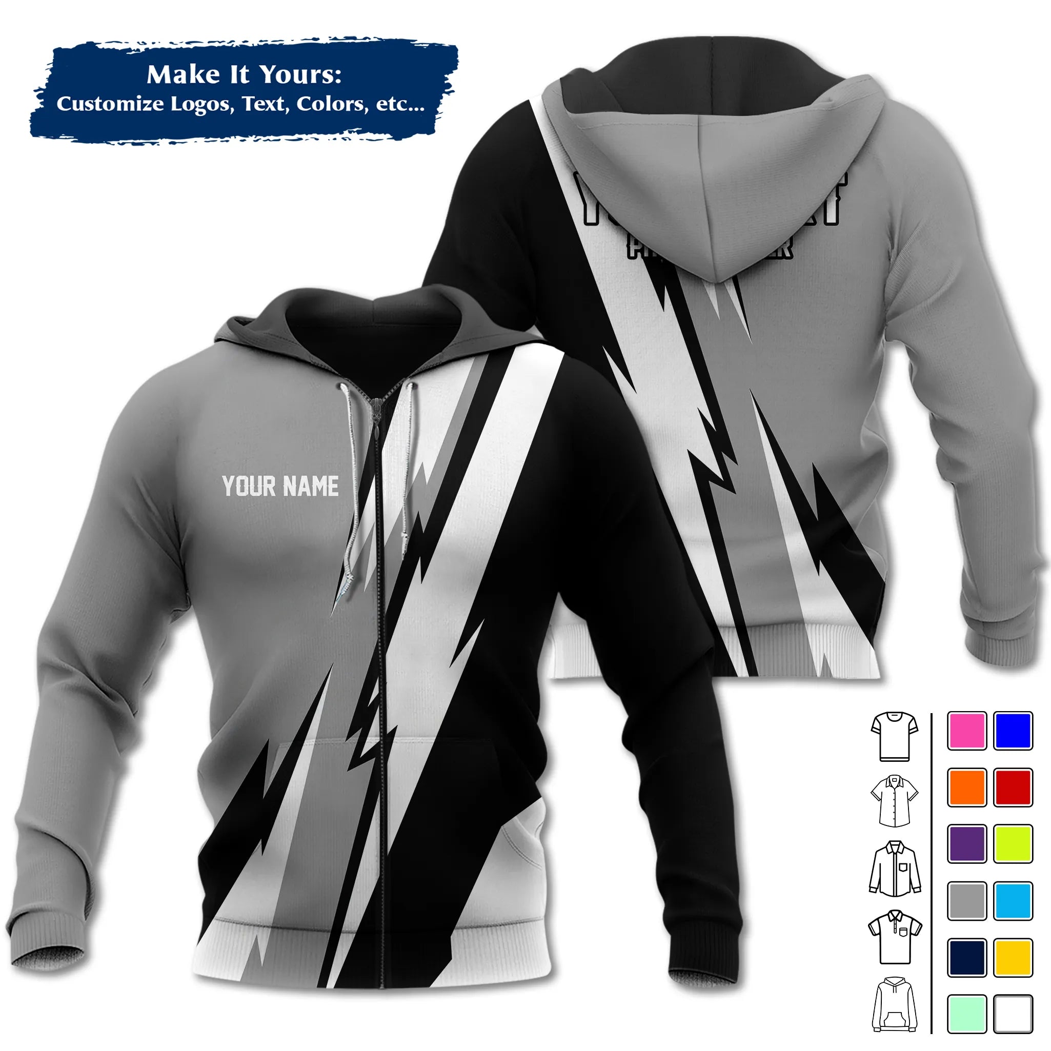 Custom Work Shirt & Uniform – Personalized with Company Logo, Name & Contact Inf UNF13