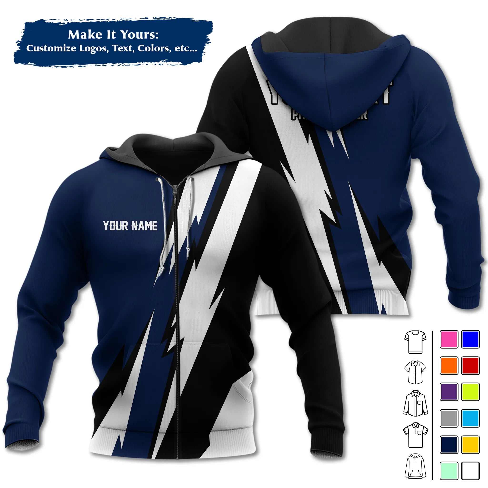 Custom Work Shirt & Uniform – Personalized with Company Logo, Name & Contact Inf UNF13