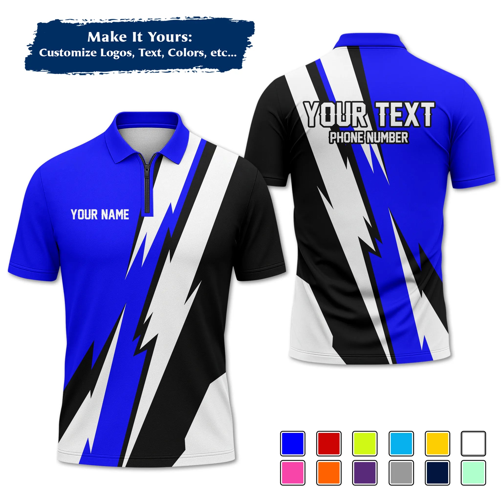 Custom Work Shirt & Uniform – Personalized with Company Logo, Name & Contact Inf UNF13