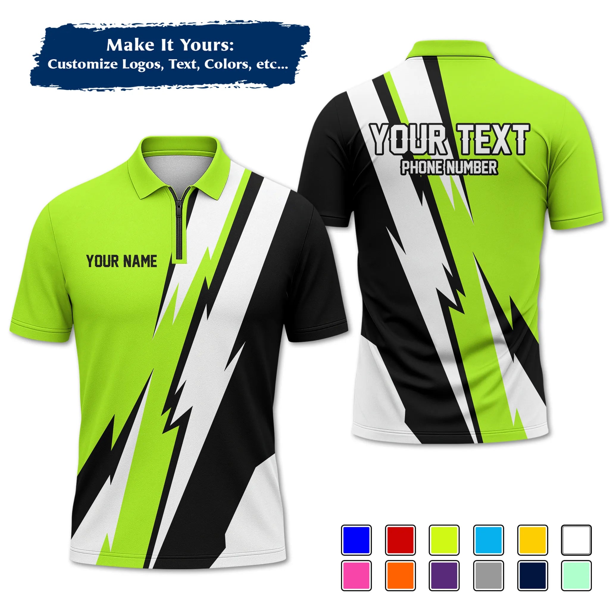 Custom Work Shirt & Uniform – Personalized with Company Logo, Name & Contact Inf UNF13