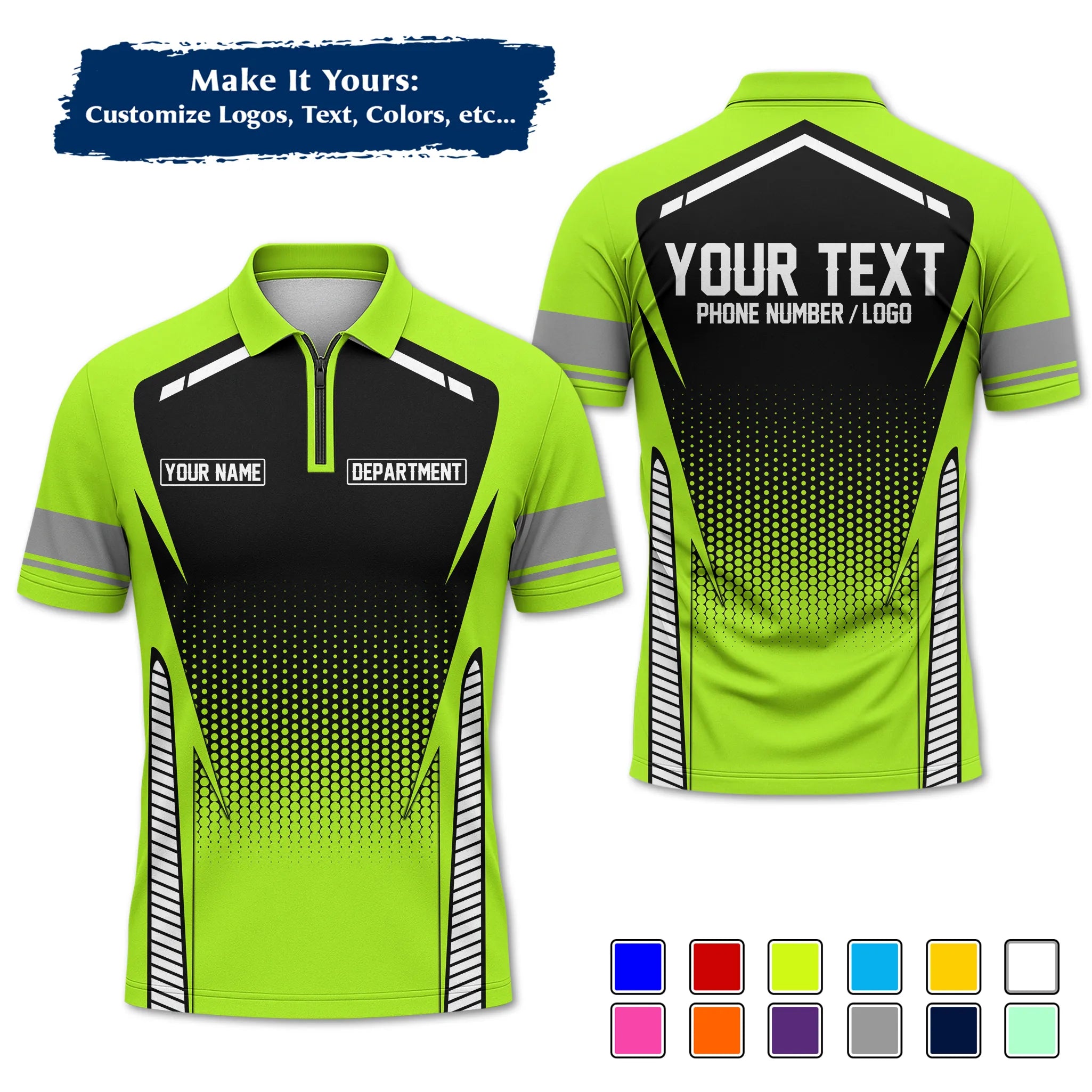 Custom Work Shirt & Uniform – Personalized with Company Logo, Name & Contact Inf UNF12