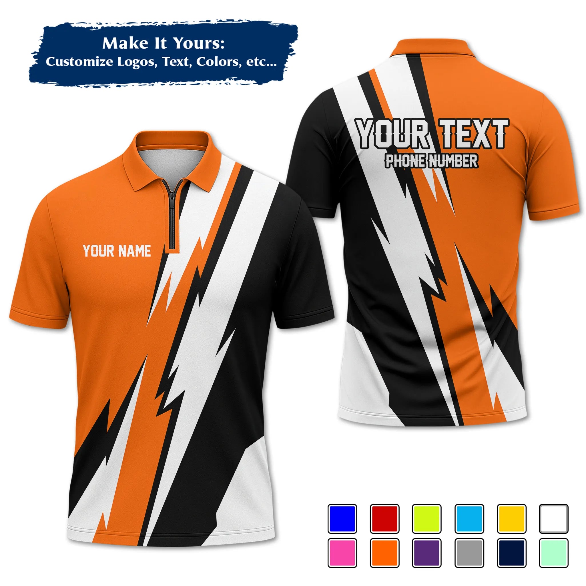 Custom Work Shirt & Uniform – Personalized with Company Logo, Name & Contact Inf UNF13