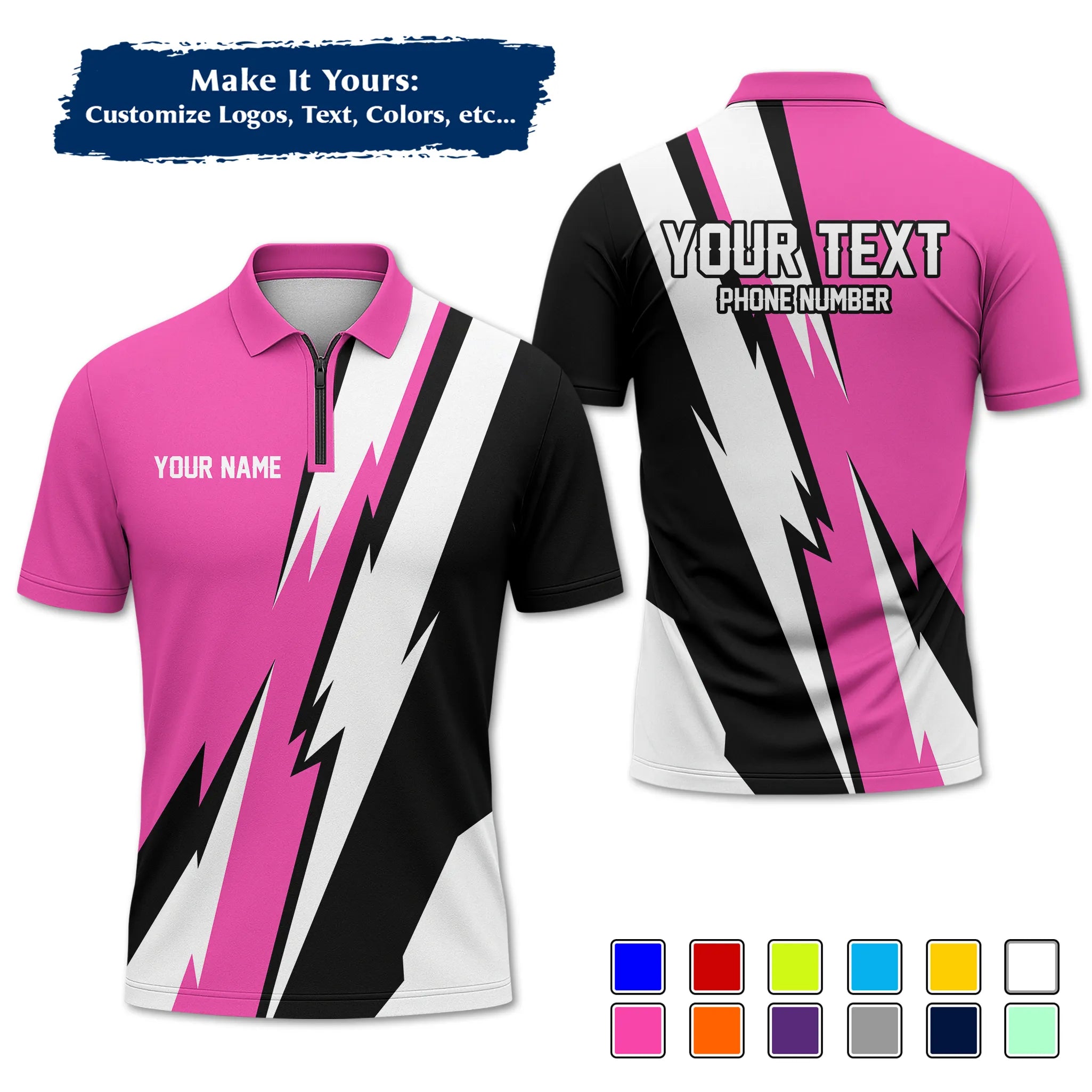 Custom Work Shirt & Uniform – Personalized with Company Logo, Name & Contact Inf UNF13